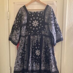 Handmade Cotton Bandana Maxi Dress M/L Psychic Outlaw